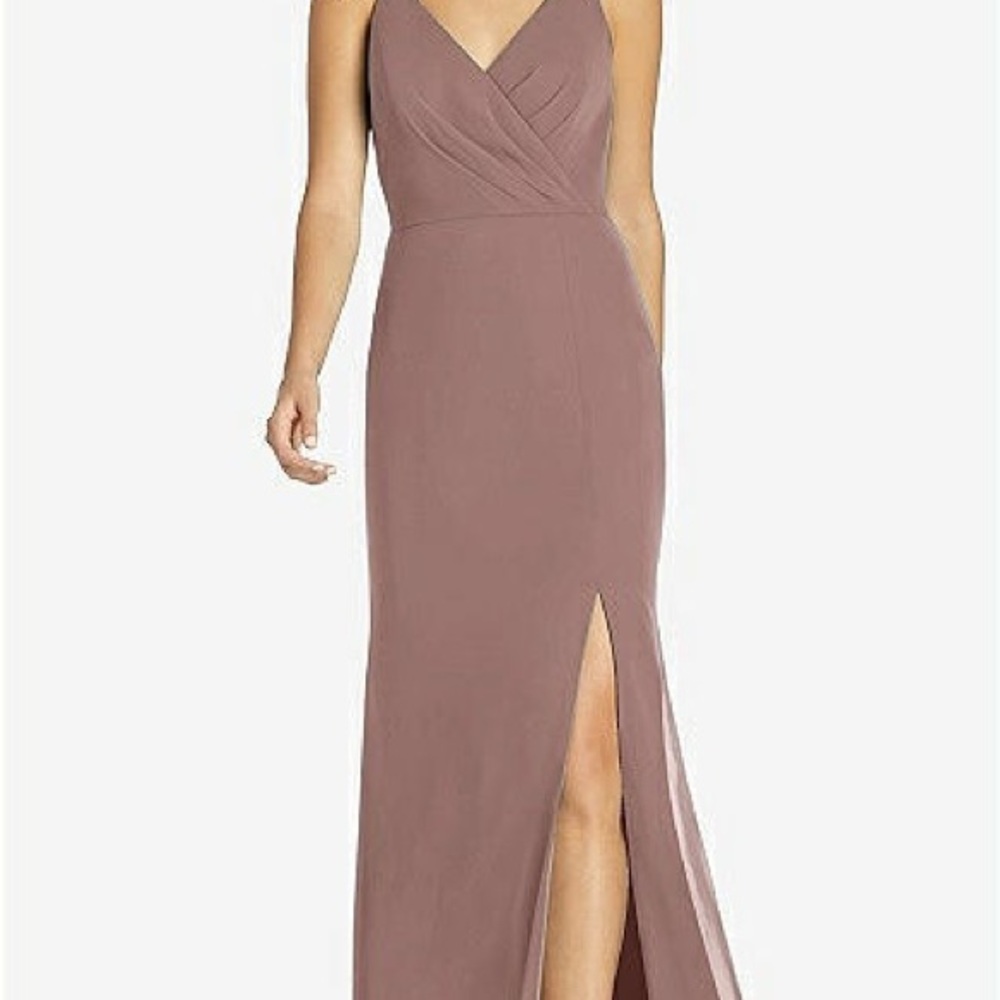 Dessy Collection Mauve Maxi Dress